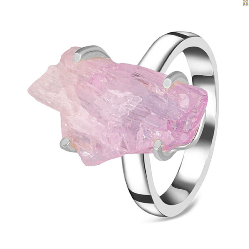 Kunzite Rough Ring-R-Size-10 KNZ-2-18