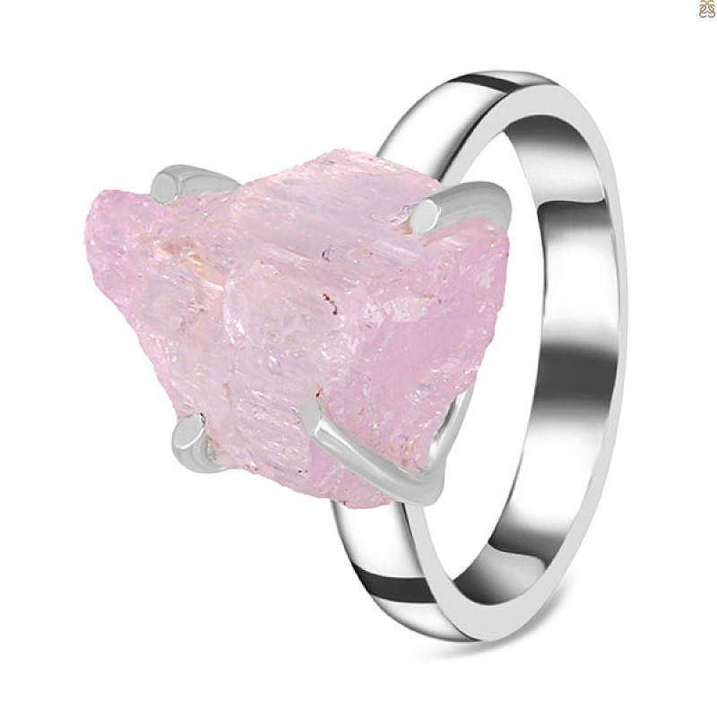 Kunzite Rough Ring-R-Size-7 KNZ-2-20