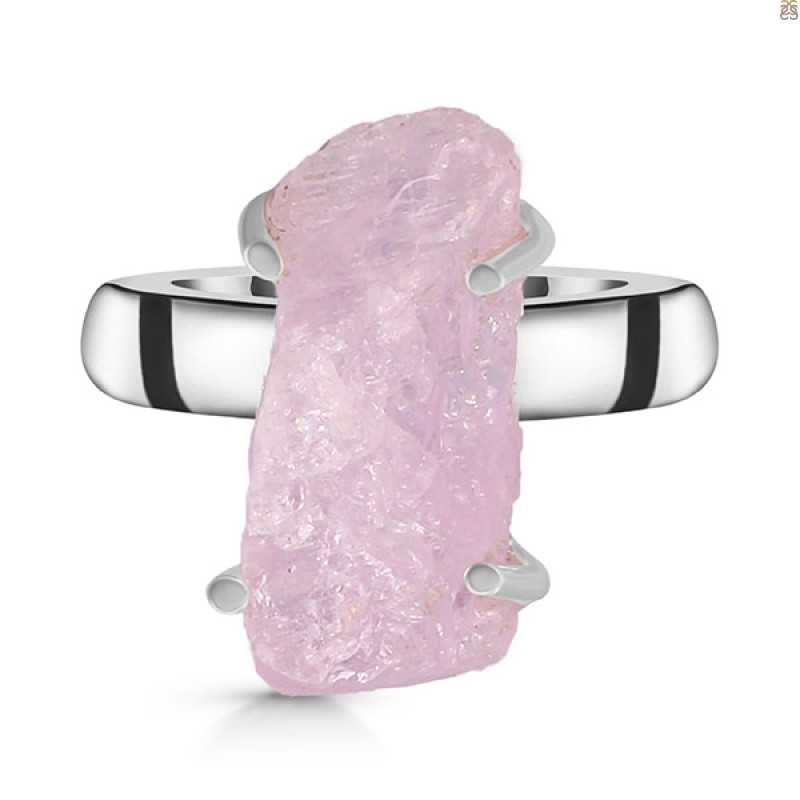 Kunzite Rough Ring-R-Size-7 KNZ-2-3