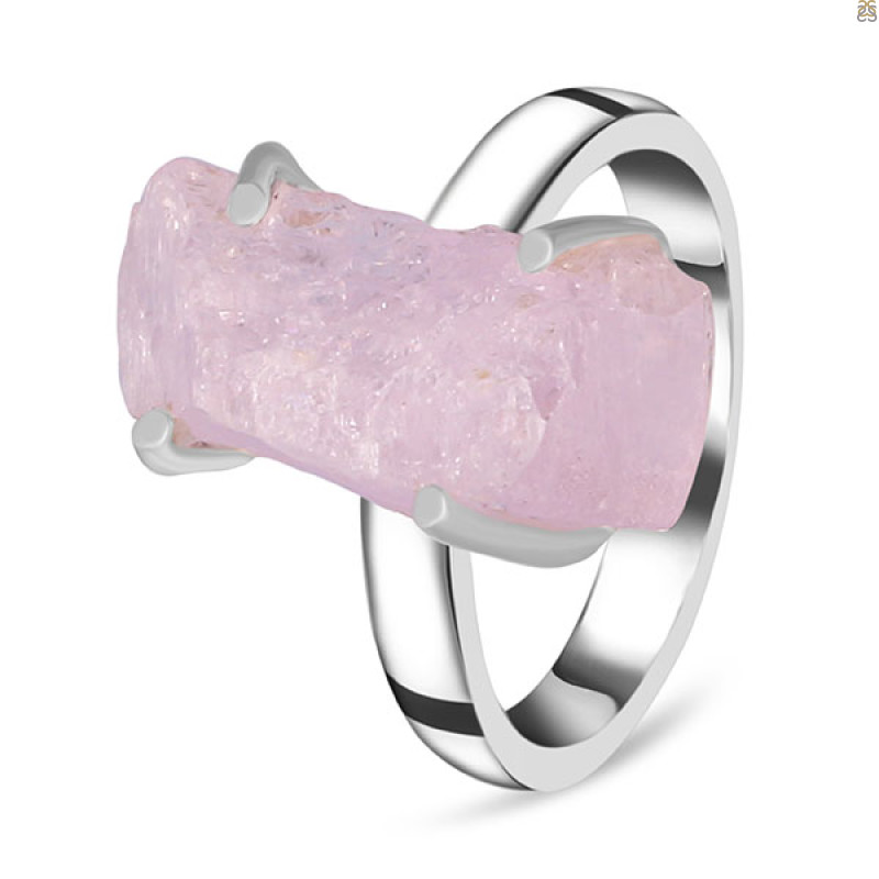 Kunzite Rough Ring-R-Size-7 KNZ-2-3