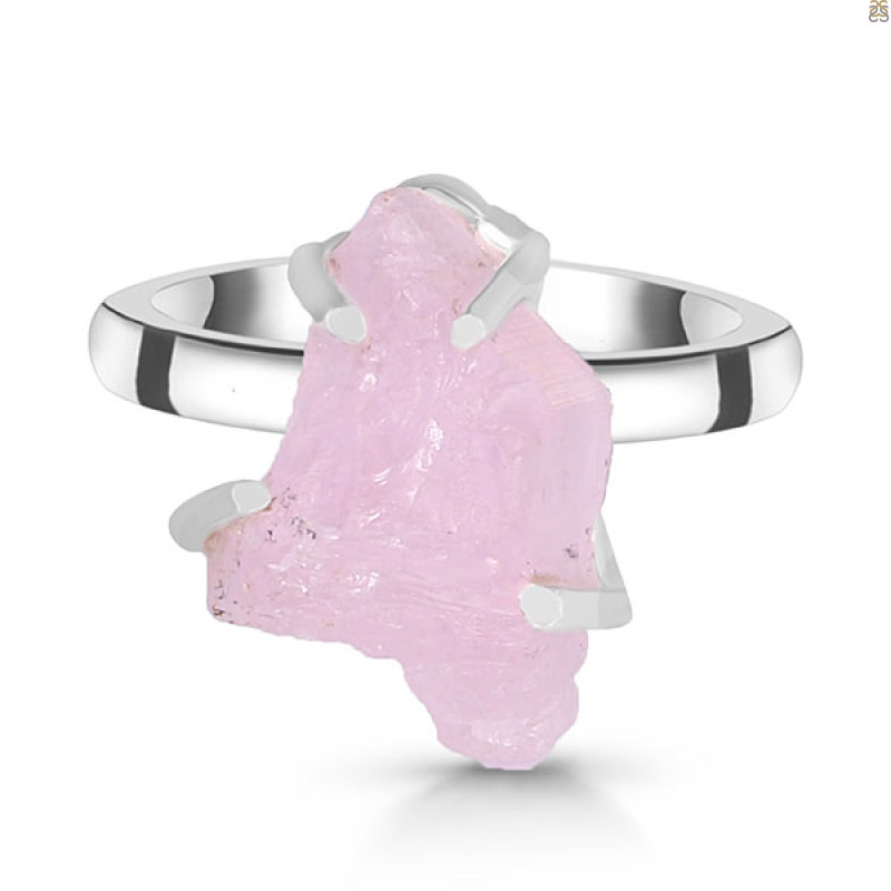 Kunzite Rough Ring-R-Size-7 KNZ-2-30