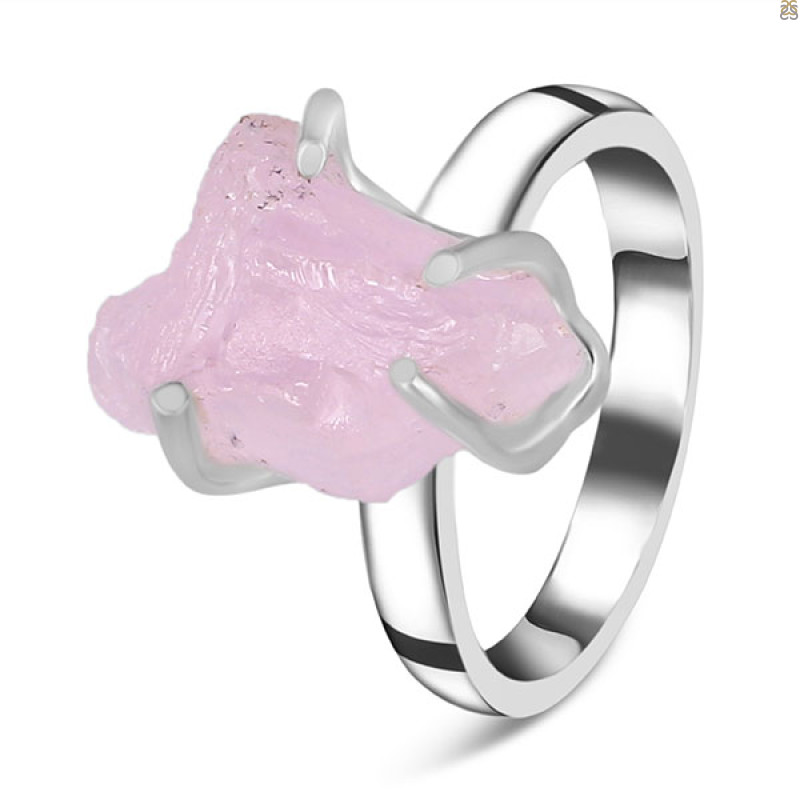 Kunzite Rough Ring-R-Size-7 KNZ-2-30