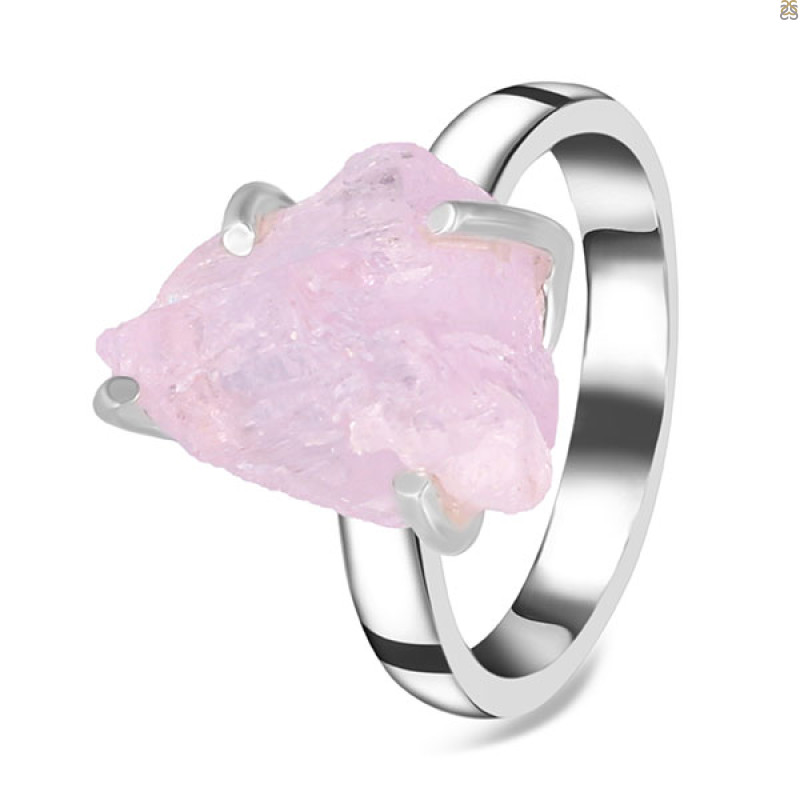 Kunzite Rough Ring-R-Size-7 KNZ-2-33