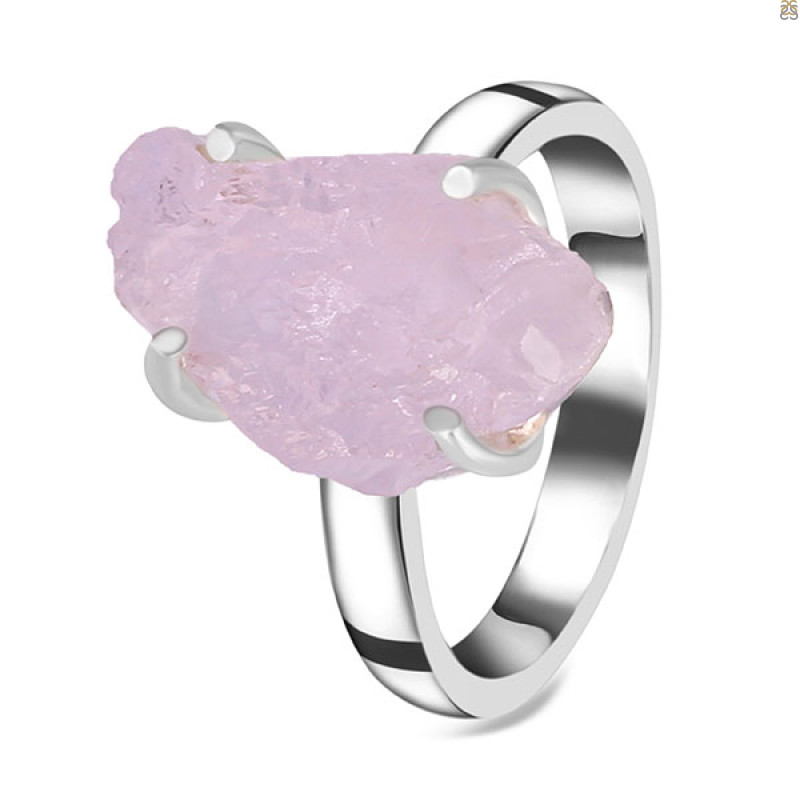 Kunzite Rough Ring-R-Size-8 KNZ-2-34