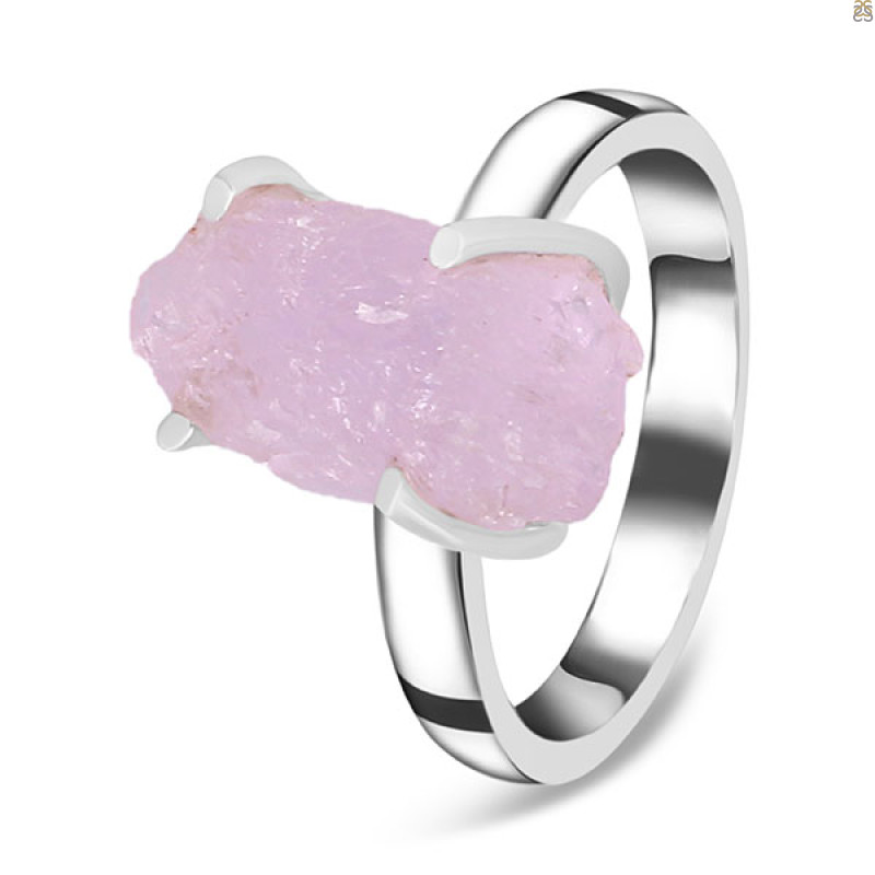 Kunzite Rough Ring-R-Size-7 KNZ-2-36