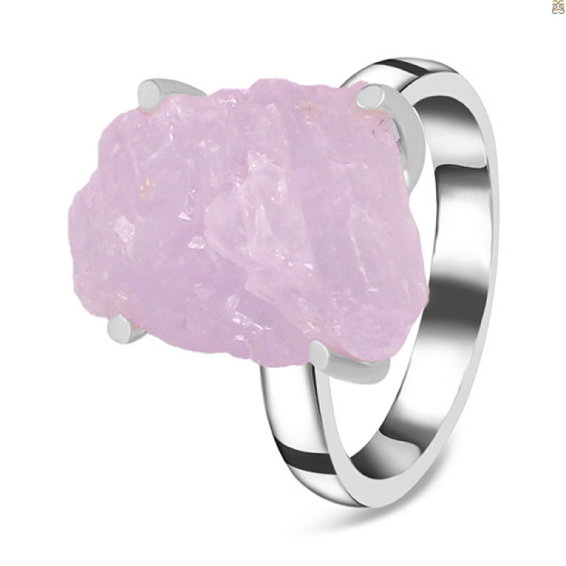 Kunzite Rough Ring-R-Size-7 KNZ-2-37