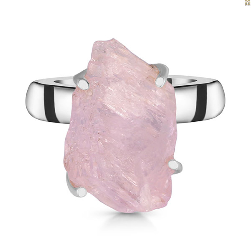 Kunzite Rough Ring-R-Size-9 KNZ-2-4