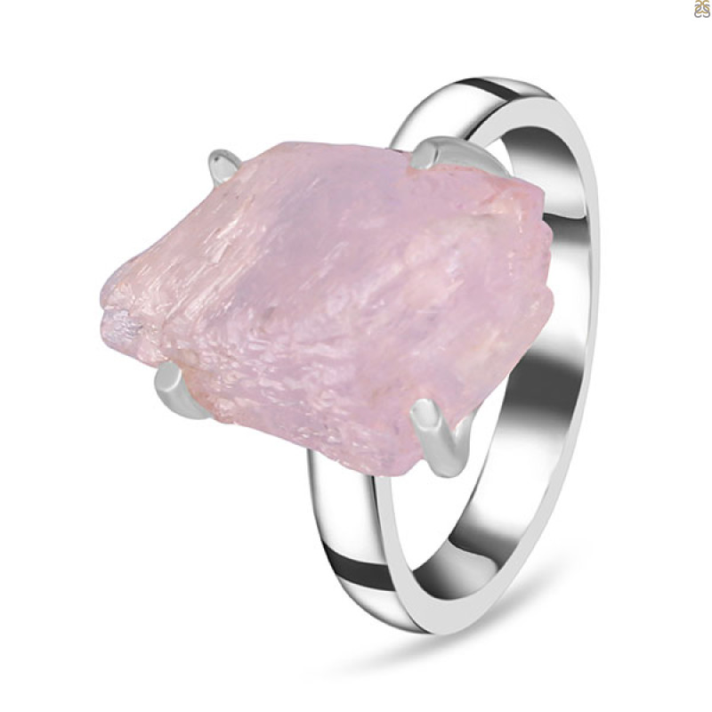 Kunzite Rough Ring-R-Size-9 KNZ-2-4
