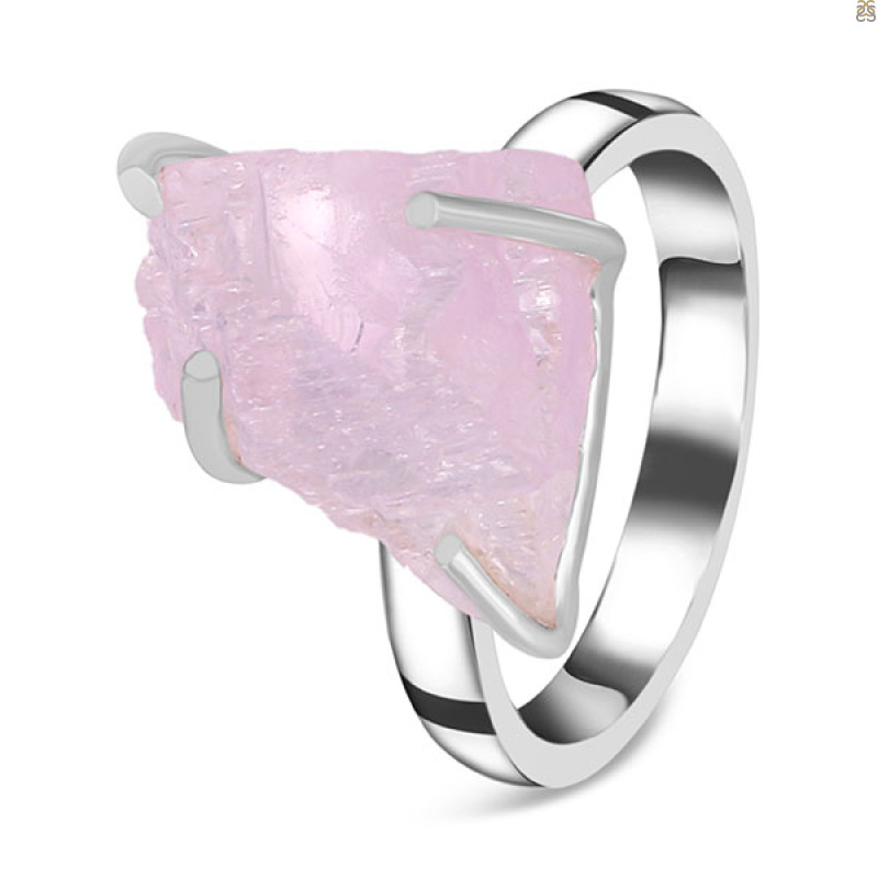 Kunzite Rough Ring-R-Size-8 KNZ-2-41