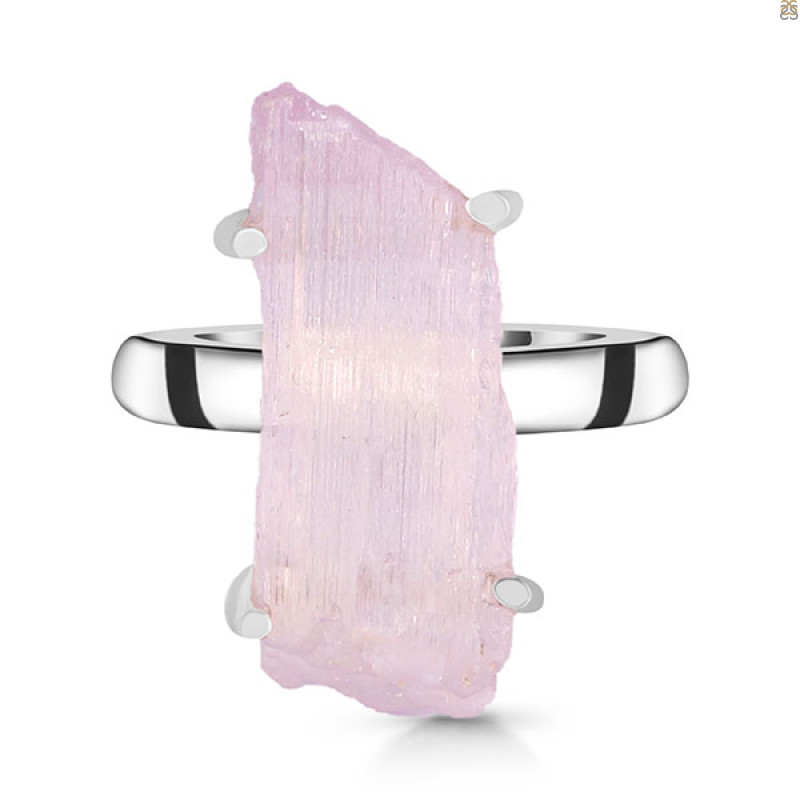 Kunzite Rough Ring-R-Size-9 KNZ-2-43