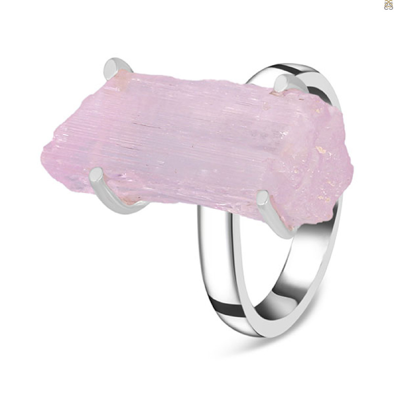 Kunzite Rough Ring-R-Size-9 KNZ-2-43