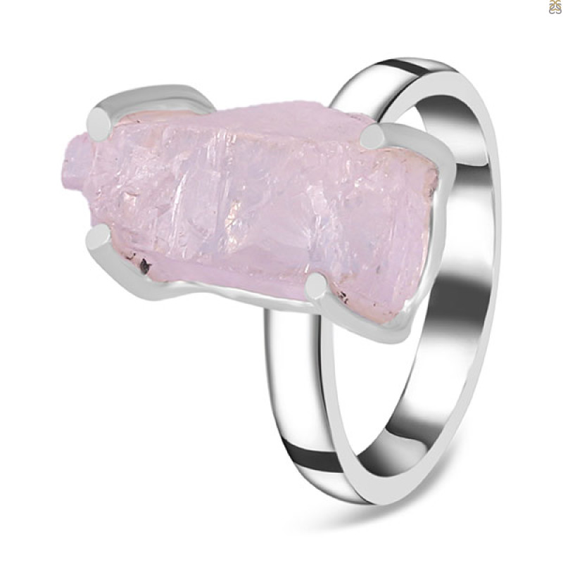 Kunzite Rough Ring-R-Size-6 KNZ-2-45