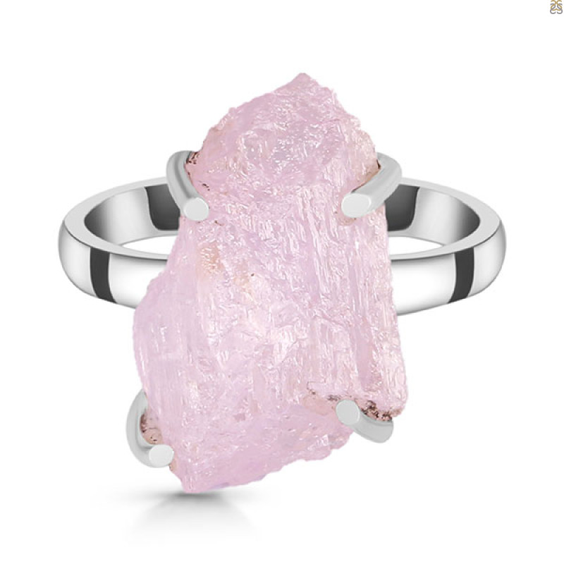 Kunzite Rough Ring-R-Size-9 KNZ-2-46