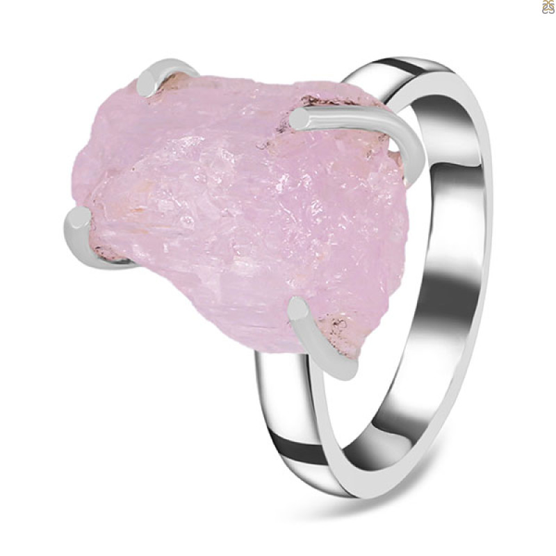 Kunzite Rough Ring-R-Size-9 KNZ-2-46