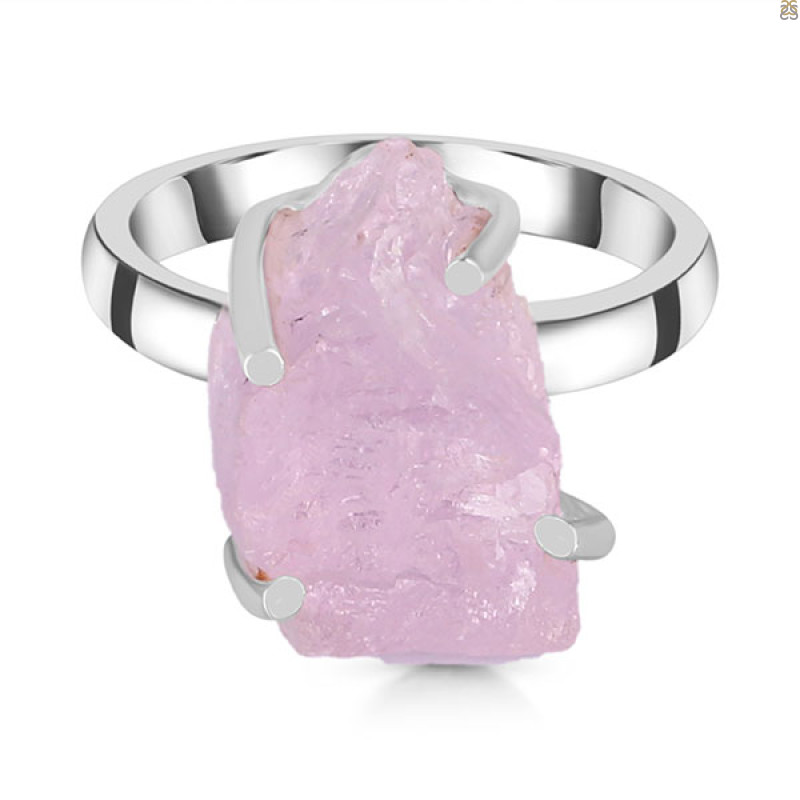 Kunzite Rough Ring-R-Size-5 KNZ-2-47