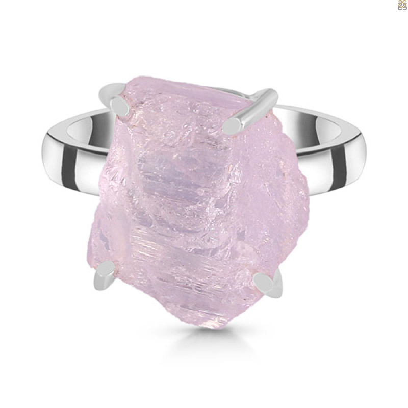 Kunzite Rough Ring-R-Size-9 KNZ-2-48