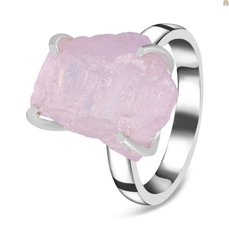 Kunzite Rough Ring-R-Size-9 KNZ-2-48