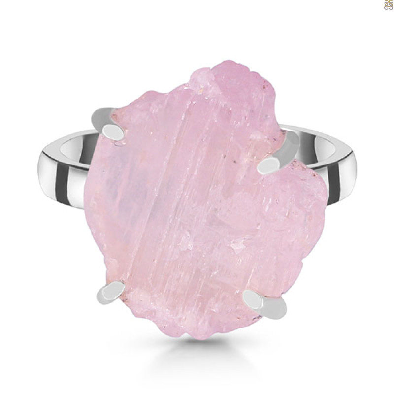 Kunzite Rough Ring-R-Size-9 KNZ-2-53