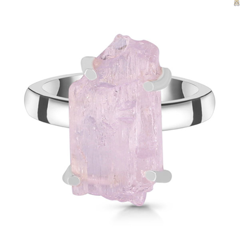 Kunzite Rough Ring-R-Size-7 KNZ-2-54