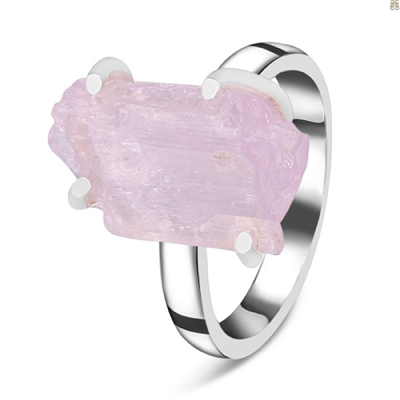 Kunzite Rough Ring-R-Size-7 KNZ-2-54