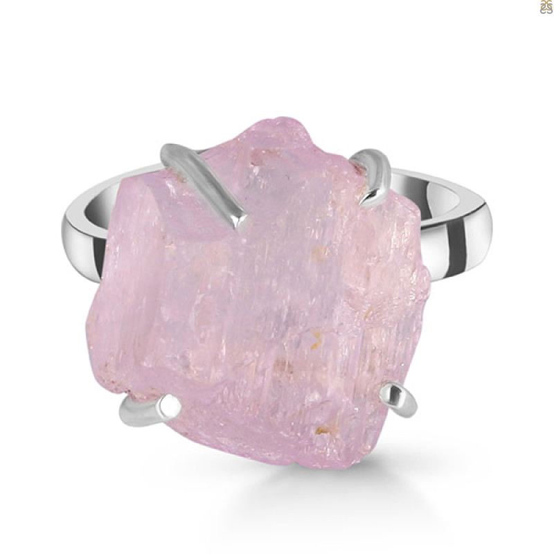 Kunzite Rough Ring-R-Size-7 KNZ-2-63
