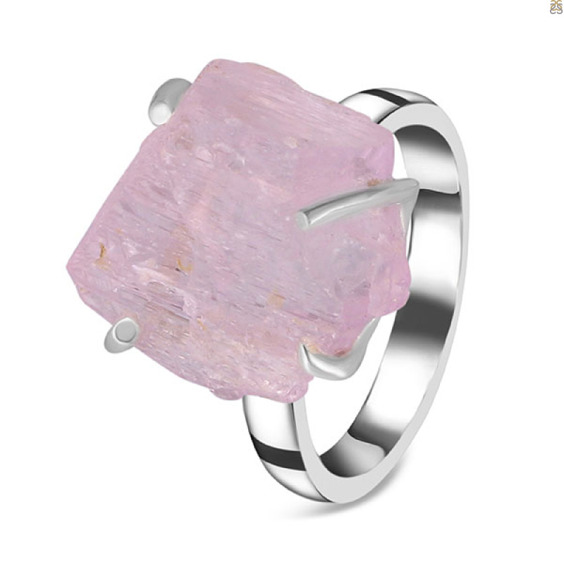 Kunzite Rough Ring-R-Size-7 KNZ-2-63