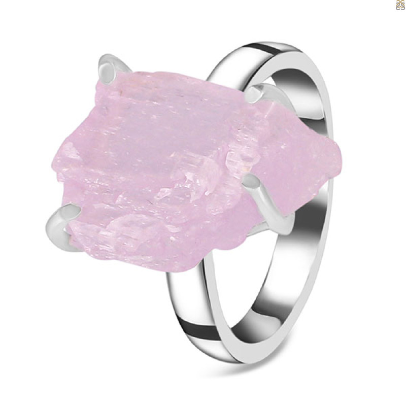 Kunzite Rough Ring-R-Size-8 KNZ-2-69