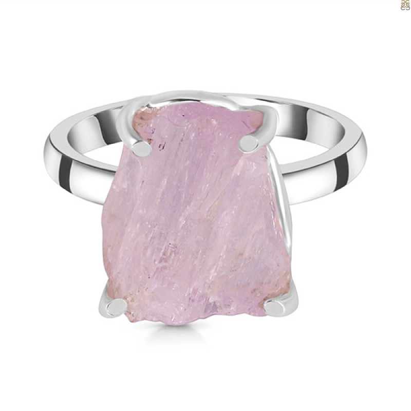 Kunzite Rough Ring-R-Size-8 KNZ-2-7