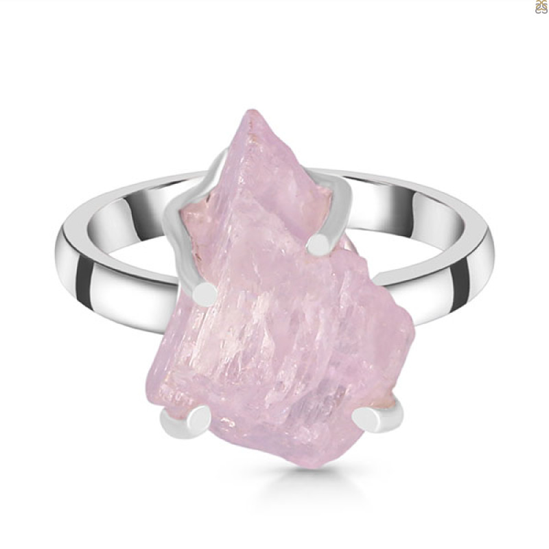 Kunzite Rough Ring-R-Size-7 KNZ-2-75
