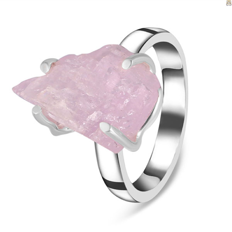 Kunzite Rough Ring-R-Size-7 KNZ-2-75