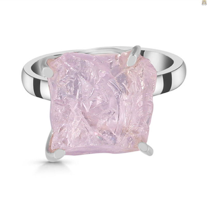 Kunzite Rough Ring-R-Size-7 KNZ-2-76