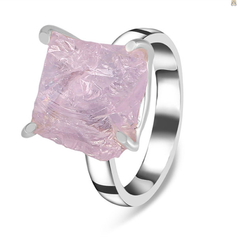 Kunzite Rough Ring-R-Size-7 KNZ-2-76