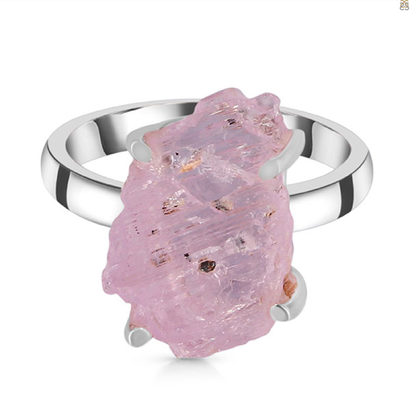Kunzite Rough Ring-R-Size-7 KNZ-2-77