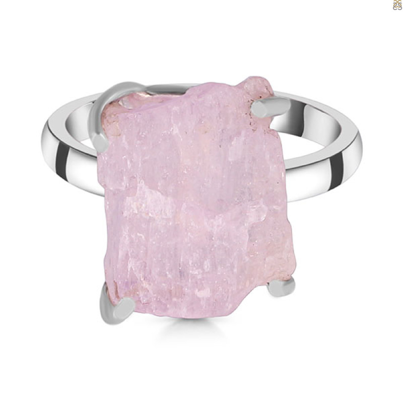 Kunzite Rough Ring-R-Size-9 KNZ-2-8