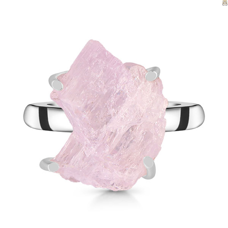 Kunzite Rough Ring-R-Size-7 KNZ-2-81