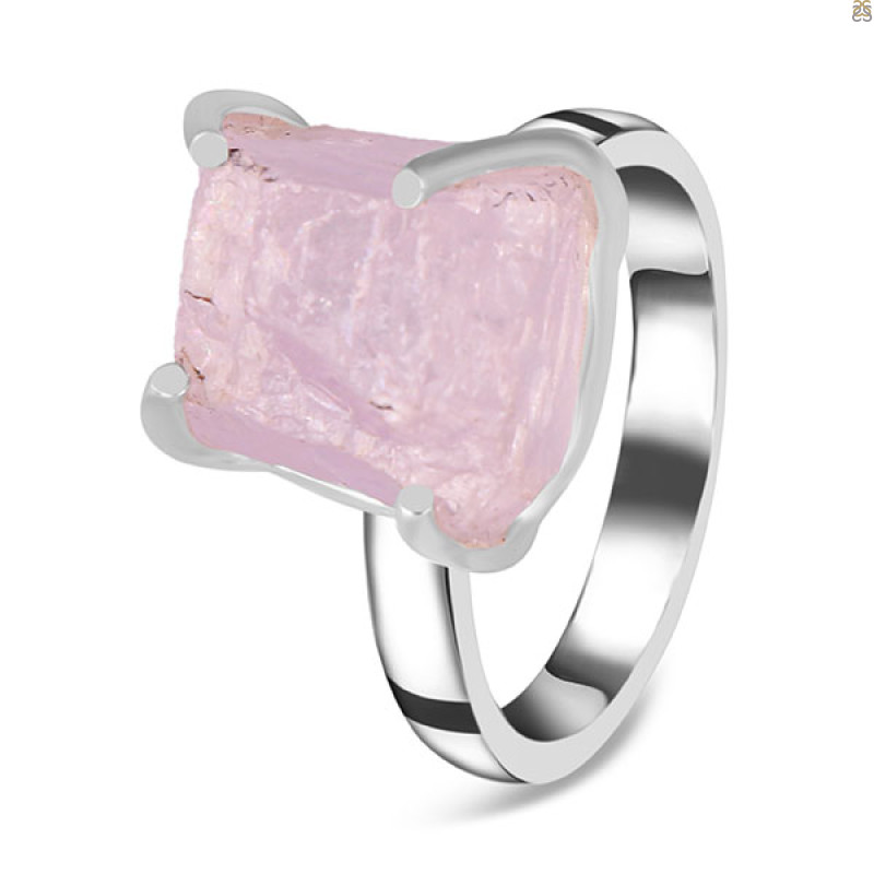 Kunzite Rough Ring-R-Size-7 KNZ-2-82