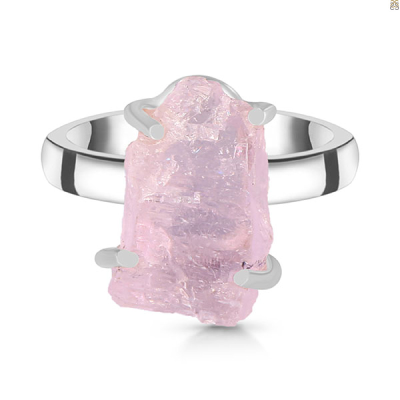 Kunzite Rough Ring-R-Size-7 KNZ-2-83