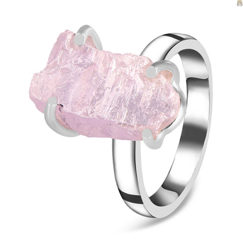 Kunzite Rough Ring-R-Size-7 KNZ-2-83