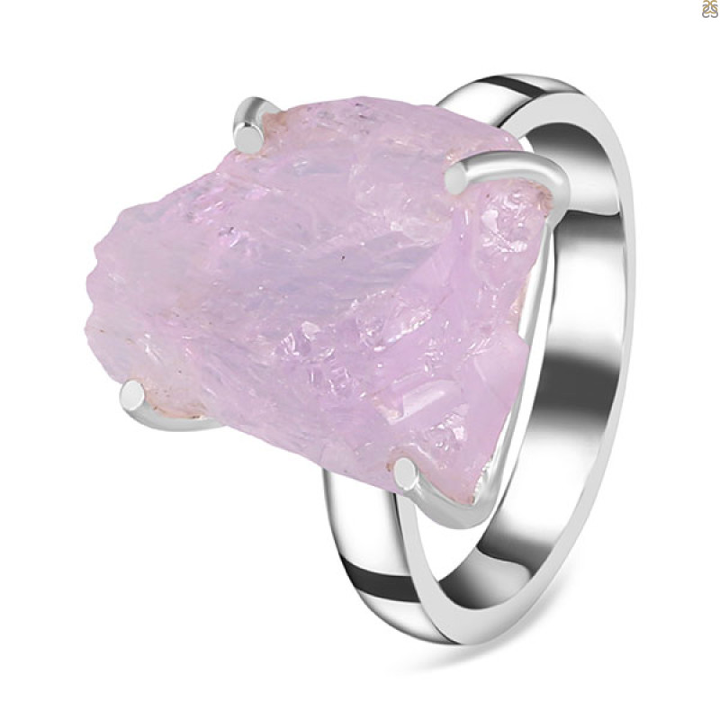 Kunzite Rough Ring-R-Size-9 KNZ-2-88