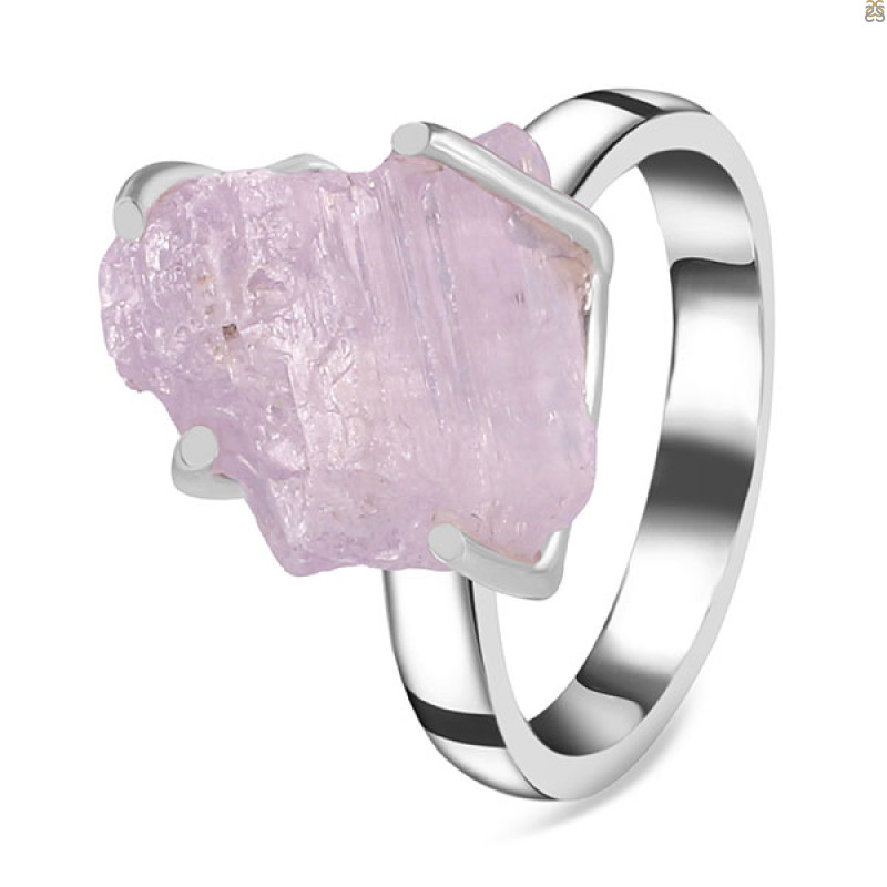 Kunzite Rough Ring-R-Size-8 KNZ-2-89