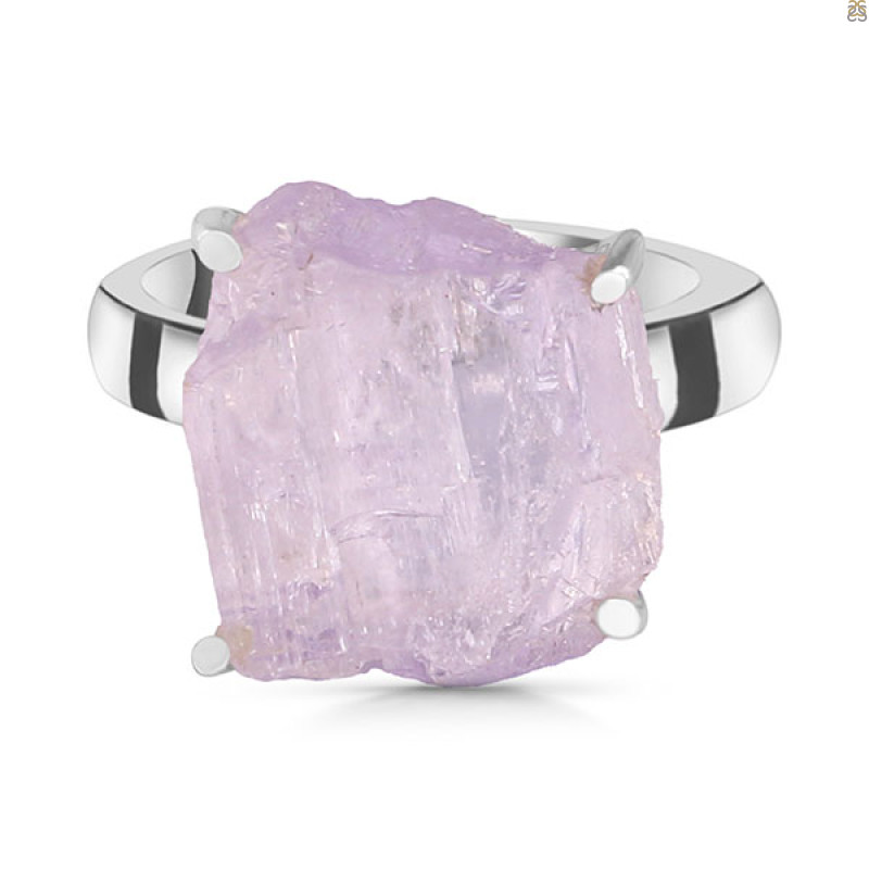 Kunzite Rough Ring-R-Size-7 KNZ-2-91