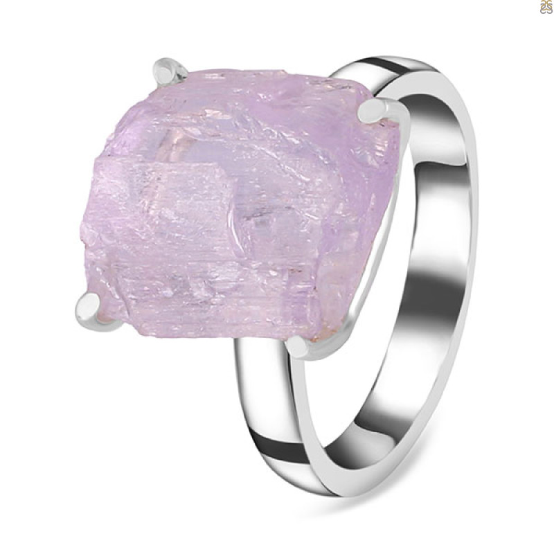 Kunzite Rough Ring-R-Size-7 KNZ-2-91