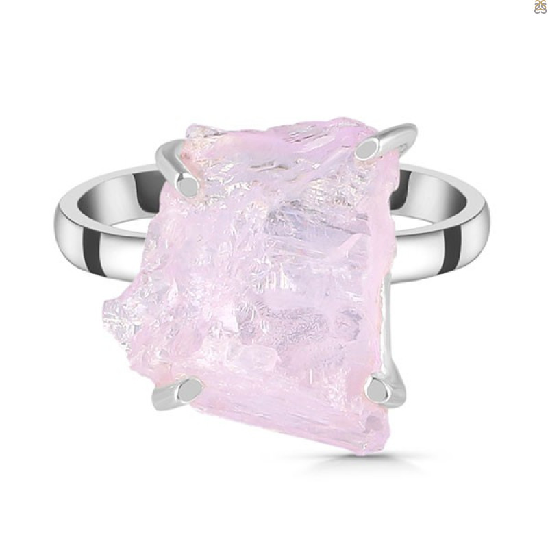 Kunzite Rough Ring-R-Size-8 KNZ-2-95