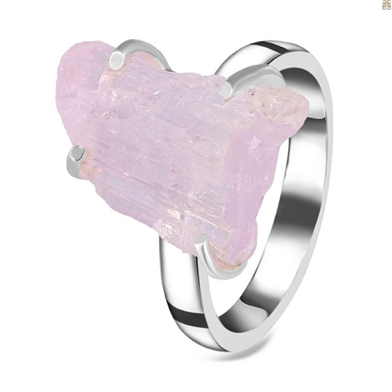 Kunzite Rough Ring-R-Size-10 KNZ-2-96