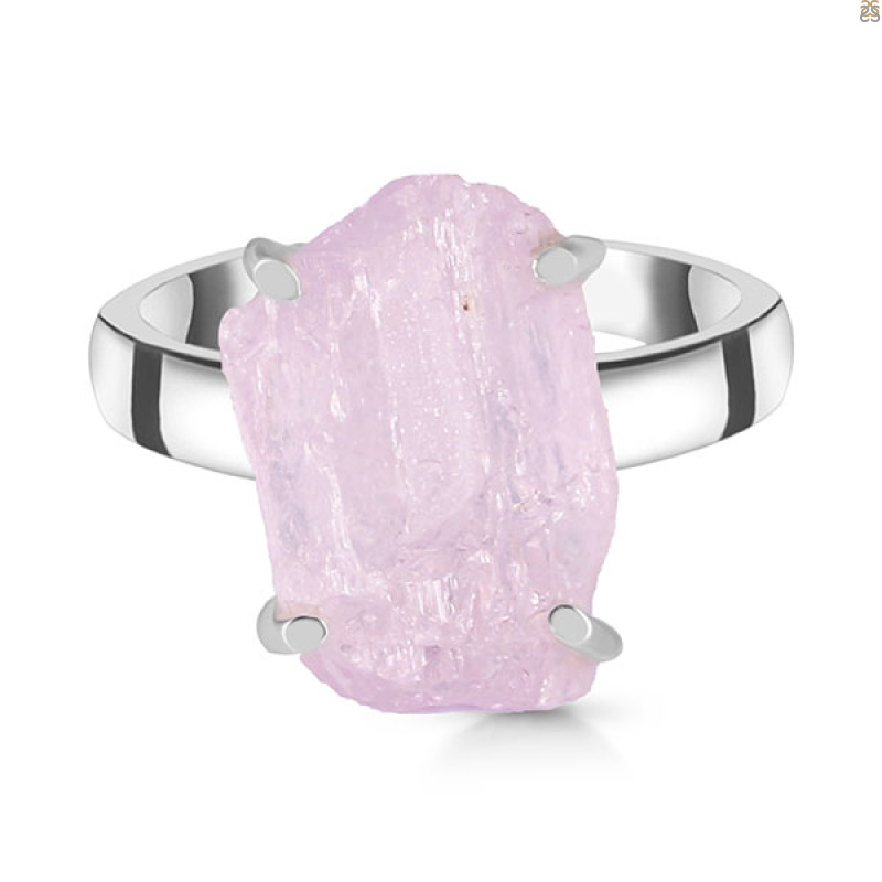 Kunzite Rough Ring-R-Size-8 KNZ-2-97