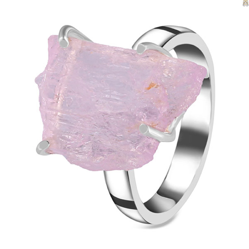 Kunzite Rough Ring-R-Size-10 KNZ-2-99