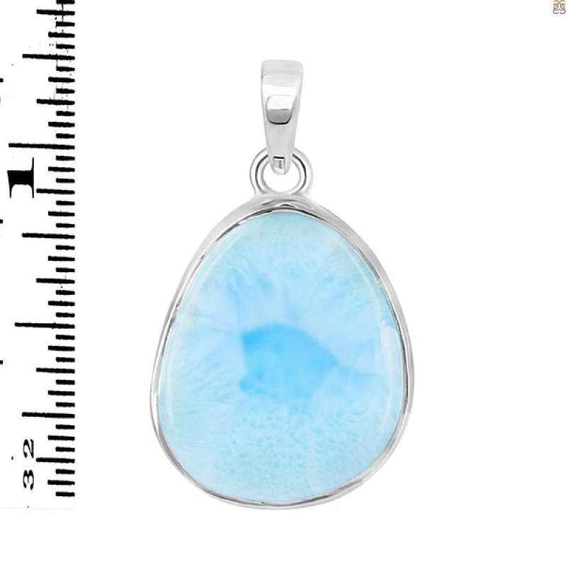 Close Out Larimar Pendant-SP LAR-CO-1-1271