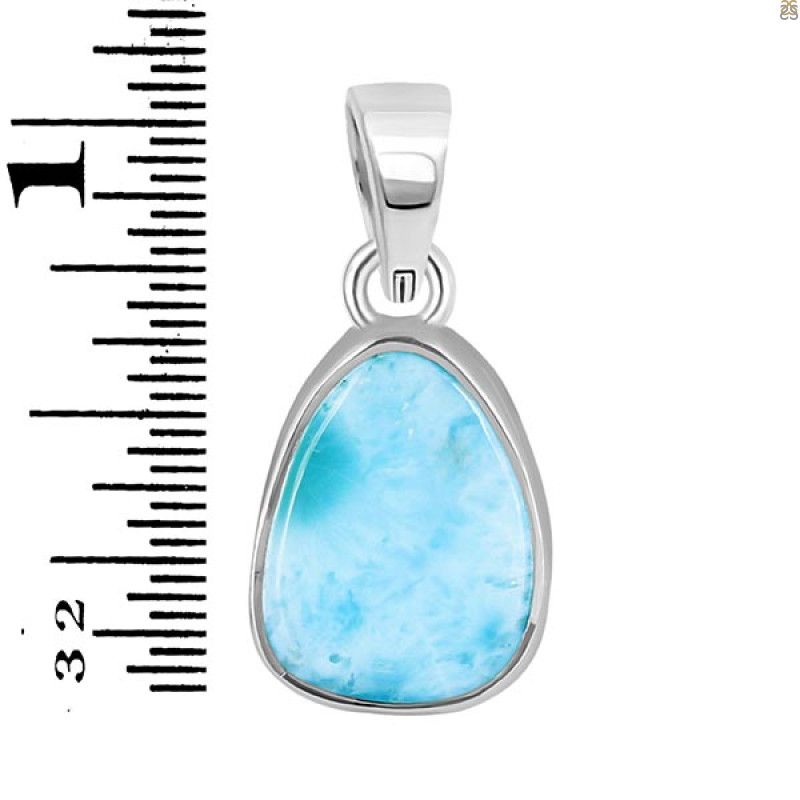 Close Out Larimar Pendant-SP LAR-CO-1-1293