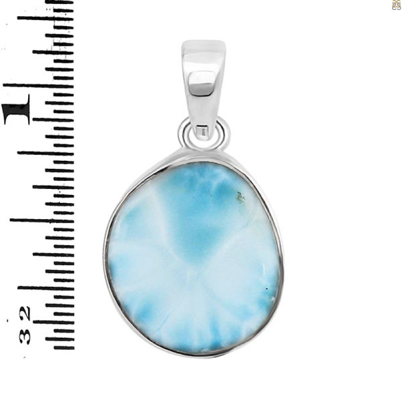 Close Out Larimar Pendant-SP LAR-CO-1-1381