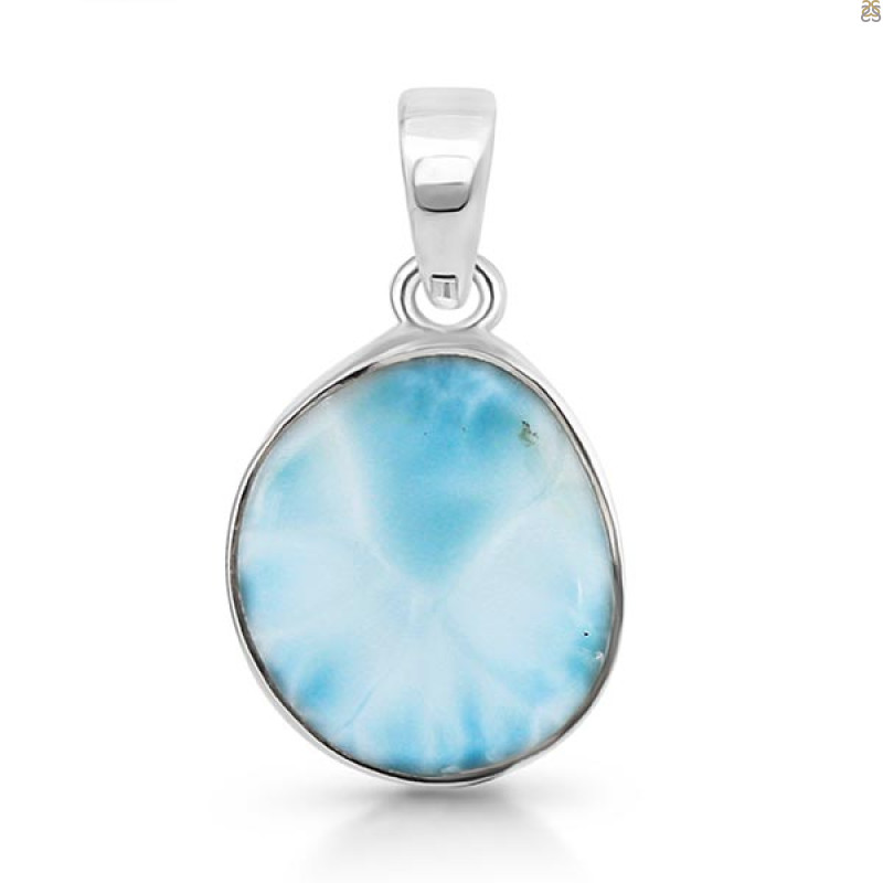 Close Out Larimar Pendant-SP LAR-CO-1-1381